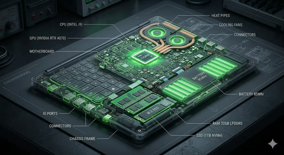 Разборка ноутбука